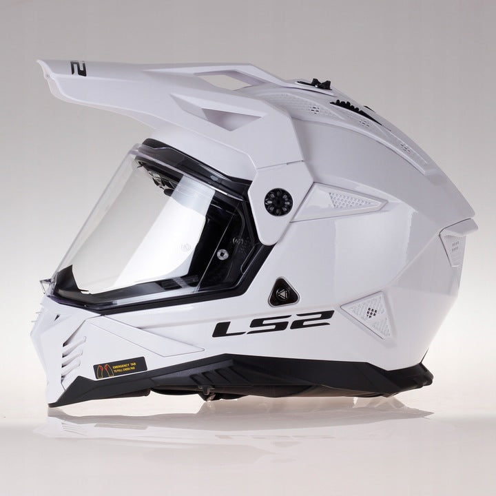 LS2 MOTORCYCLE HELMET ADVENTURE CROSS/ENDURO MX702 PIONEER II WHITE M Manufacturer's catalog number AK4670210024