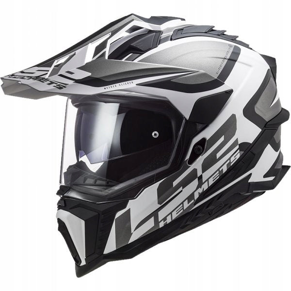 LS2 MOTORCYCLE HELMET CROSS ENDURO MX701 EXPLORER ALTER M. BLACK WHITE-06 XS