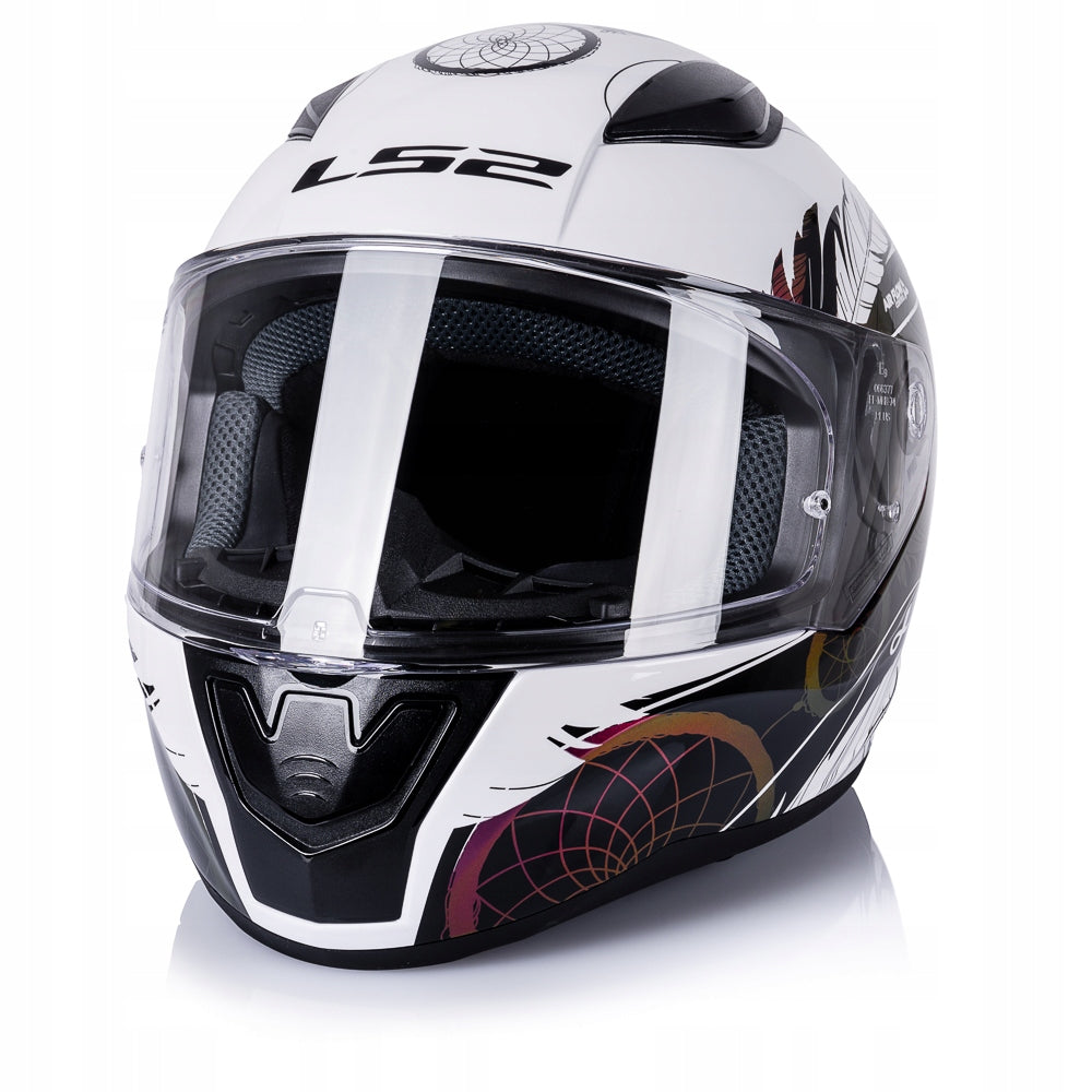 LS2 MOTORCYCLE HELMET INTEGRAL FF353 RAPID II BOHO WHITE BL. PINK S Packaging status original