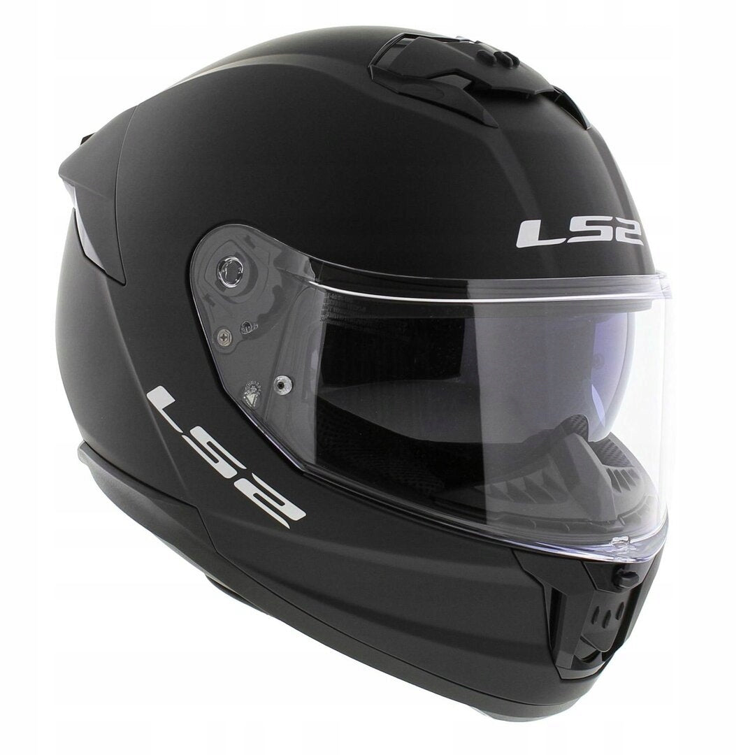 LS2 MOTORCYCLE HELMET INTEGRAL FF808 STREAM II SOLID BLK MAT M + BALACLAVA Packaging status original