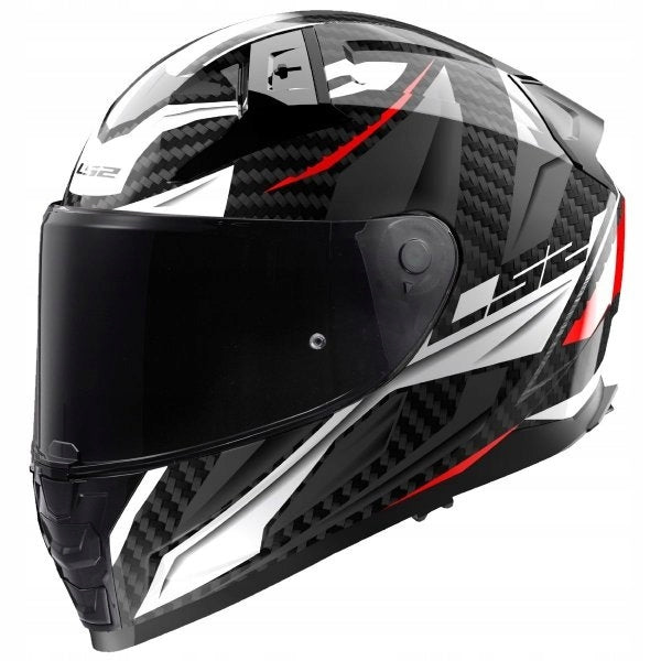 LS2 MOTORCYCLE HELMET INTEGRAL FF811 VECTOR II C SAVAGE WHITE RED XL Packaging status original