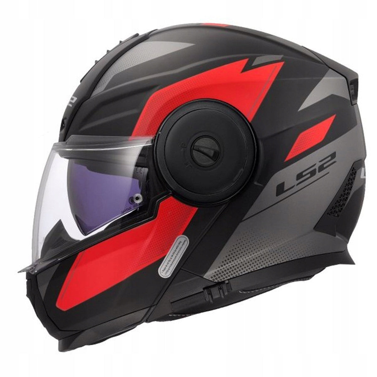 LS2 MOTORCYCLE HELMET JAW BLENDA FF902 SCOPE II DURIA MATT BLK RED 2XL