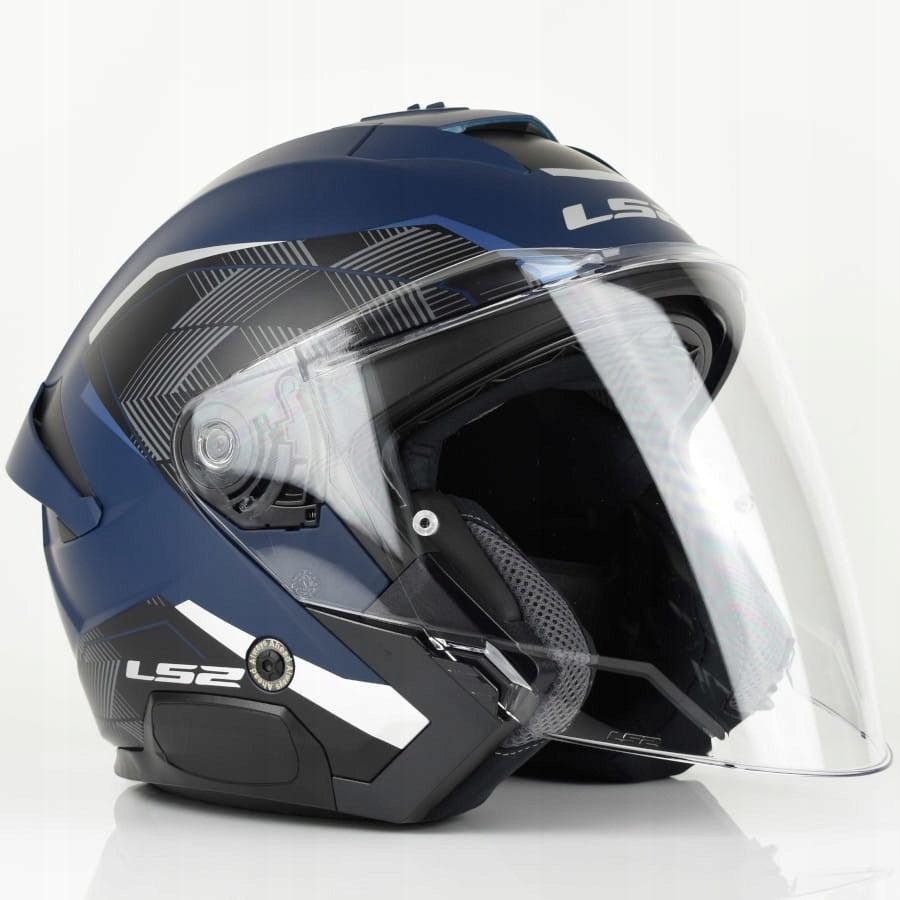 LS2 MOTORCYCLE HELMET OPEN OF618 VERSO II SOLID AIR NAVY BLUE MAT S Manufacturer LS2