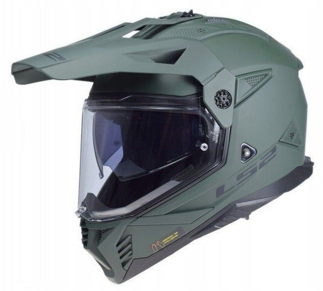LS2 MX702 PIONEER II MILITARY GREEN enduro cross-road helmet L 59-60cm