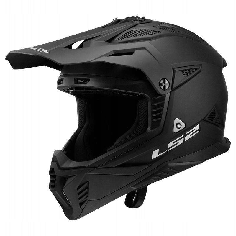 LS2 MX708 FAST II SOLID MATT BLACK helmet enduro cross quad atv pit bike XXL