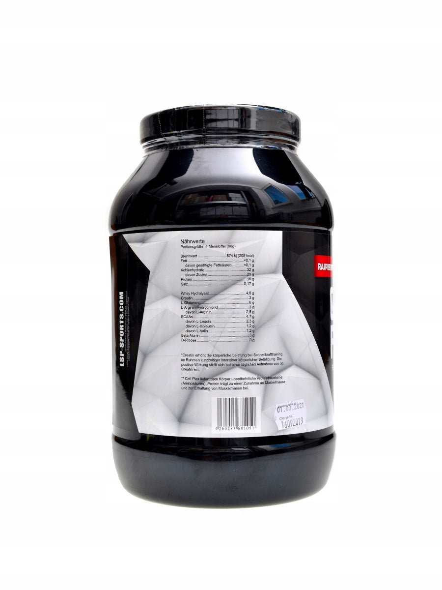 LSP nutrition Cell Plex pre-workout formula 2520 g Packaging status original