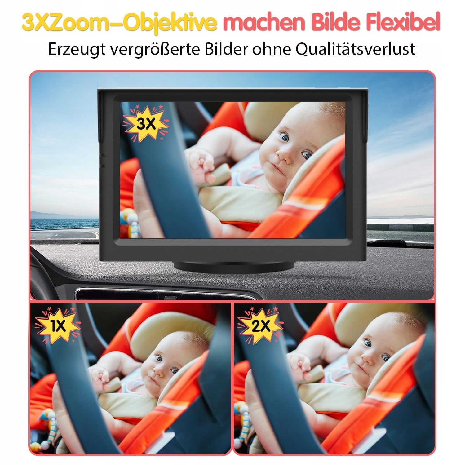 LUCKVIEW BM1 Children's Car Camera 5'' 1080P Night Vision Manufacturer code ZD52C