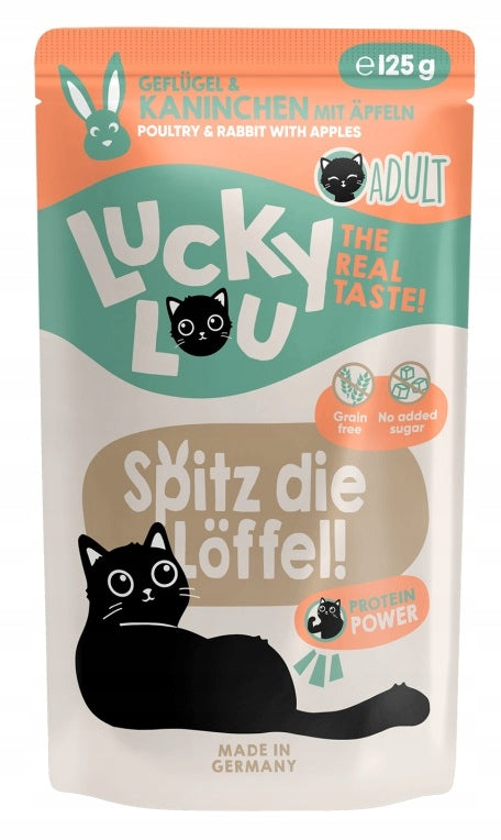 LUCKY LOU LIFESTAGE WET CAT FOOD POULTRY CATS RABBIT 125g Brand Lucky Lou