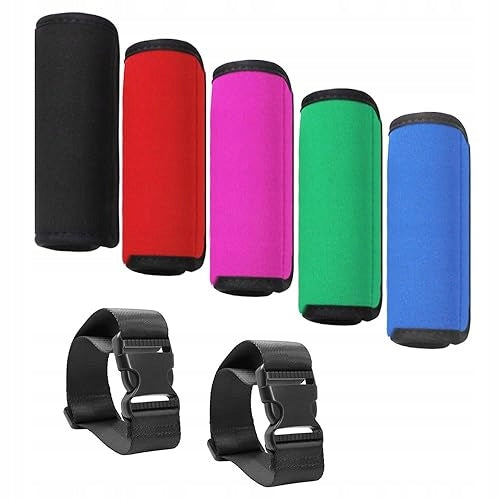 LUGGAGE HANDLES NEOPRENE COLORFUL HAND PROTECTION 5 PCS STRAPS FOR HOME