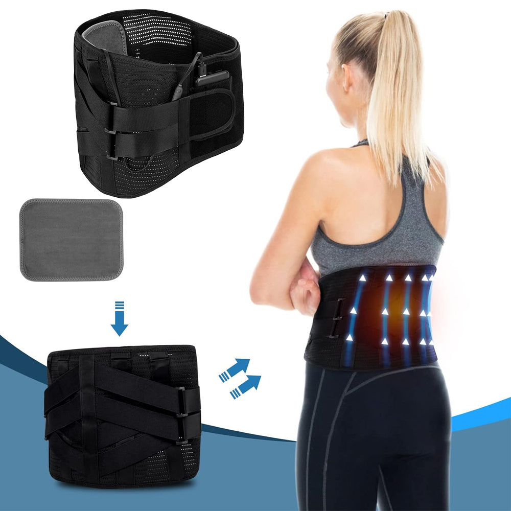 LUMBAR CROSS BELT ADJUSTABLE HEATING FOR PAIN RELIEF Brand Bedee