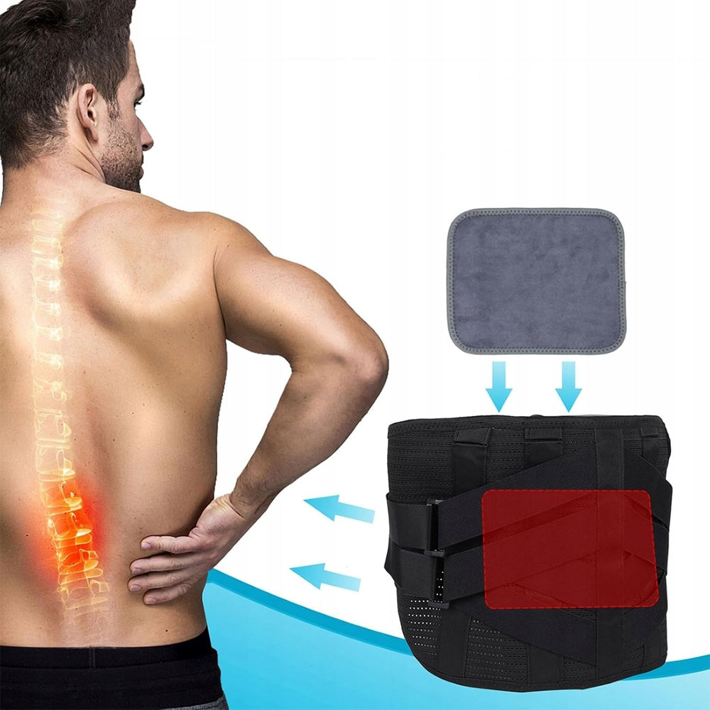 LUMBAR CROSS BELT ADJUSTABLE HEATING FOR PAIN RELIEF Size L