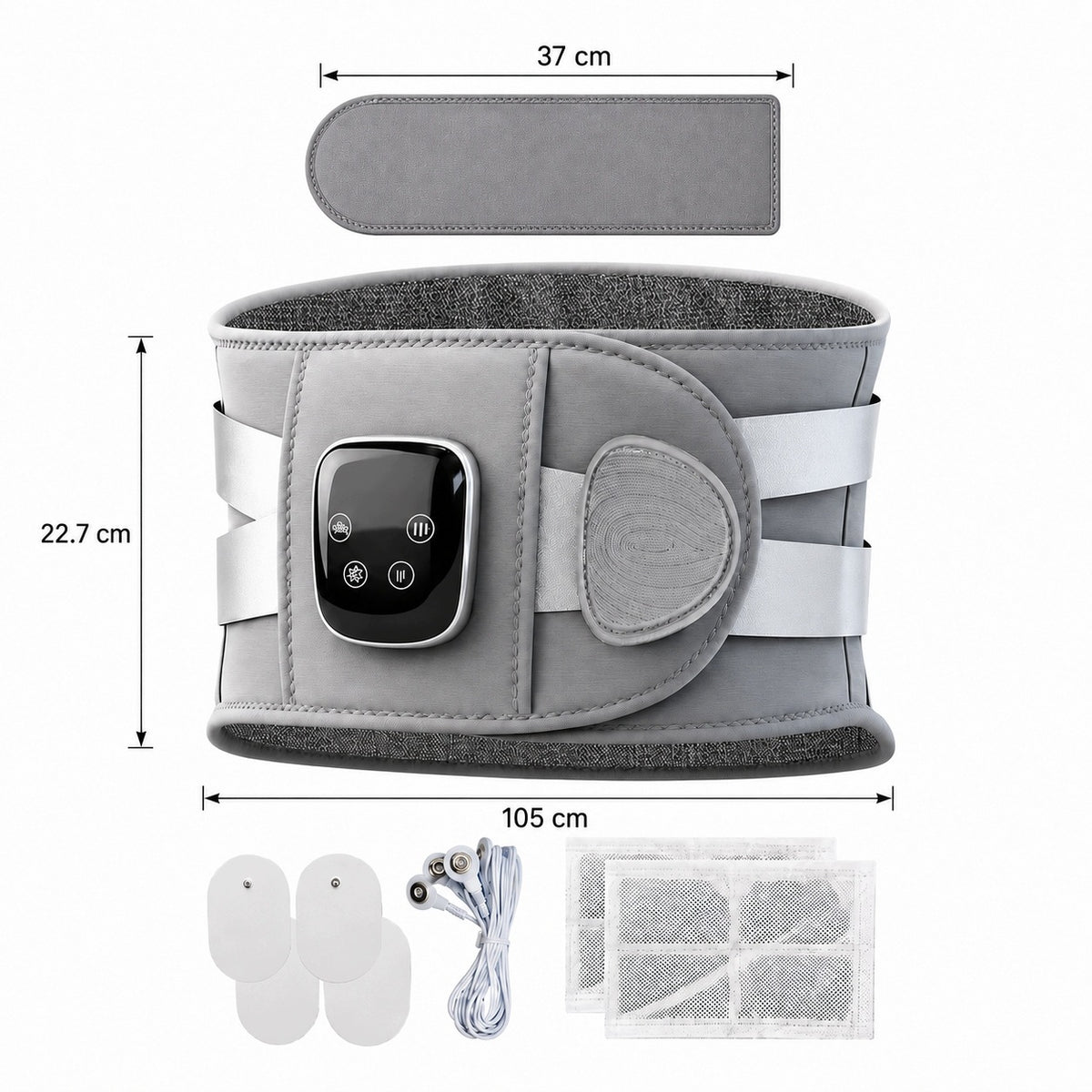 LUMBAR MASSAGE BELT VIBRATION HEATING LUMBAR SUPPORT RED LIGHT Packaging status original