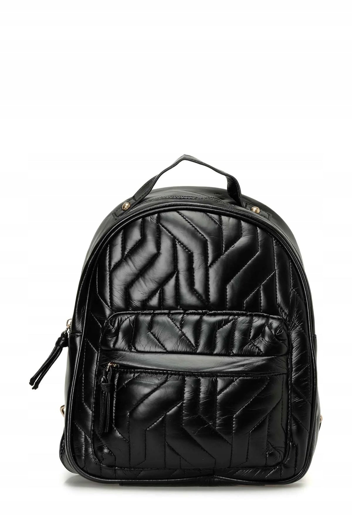 LUMBERJACK WOMEN'S BACKPACK BLACK QUILTED WITH POCKET ZIP-UP 5GA
