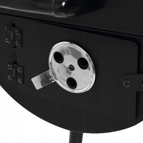 LUND CHARCOAL GRILL WITH GARDEN COVER WITH SMOKEHOUSE GRATE 64X37CM THERMOMETER Grate width 36 cm