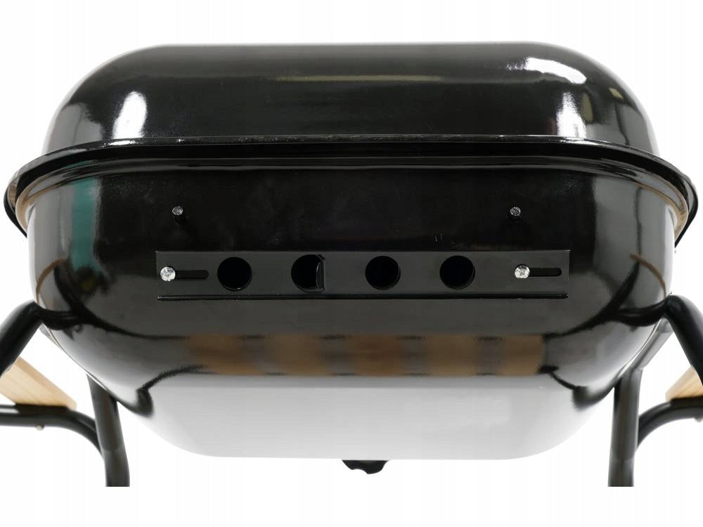 LUND CHARCOAL GRILL WITH LID ADJUSTABLE 45X40CM 99905 Grate material made of steel
