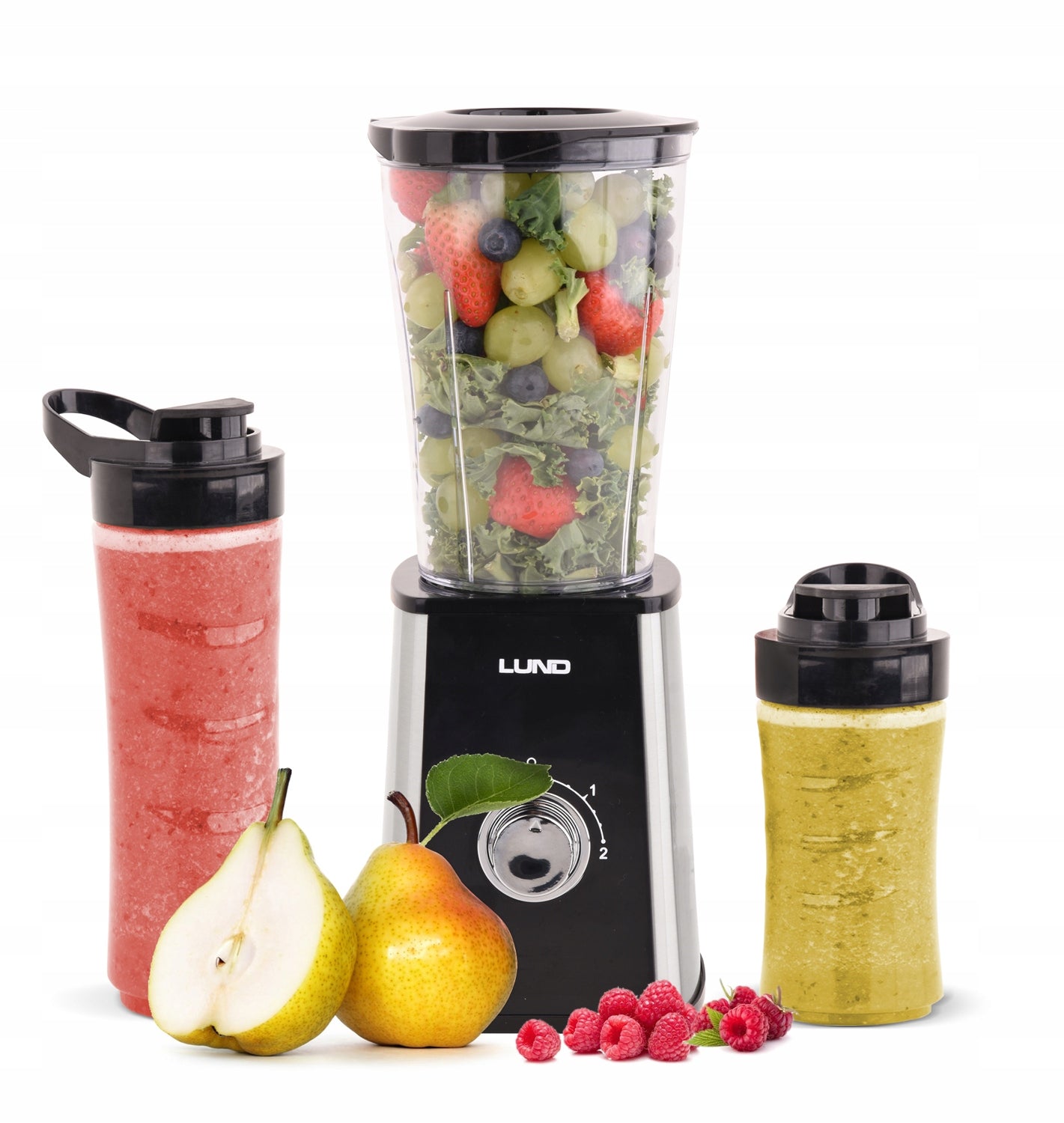 LUND CUP BLENDER 1L 500W FOR SMOOTHIE COCKTAILS 2 BOTTLES