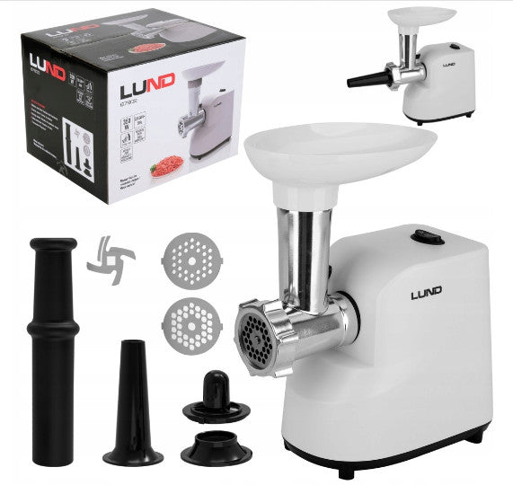 LUND MEAT GRINDER 350W 5 IN 1 SAUSAGE NOZZLE 67902