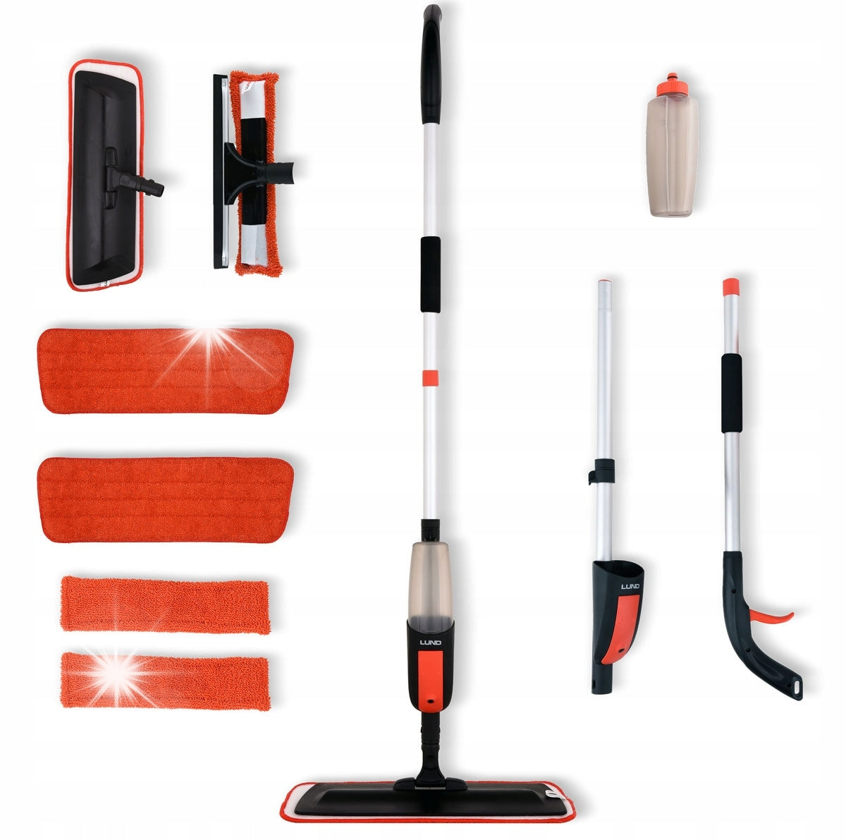 LUND MOP WITH WASHER WINDOW WASHER 2in1 4 X OVERLAYS 67162
