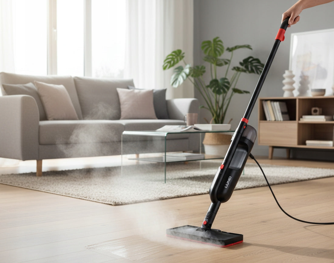 LUND STEAM MOP MULTIFUNCTIONAL STEAM CLEANER 1350 W +ACCESSORIES Manufacturer code LUND_67150