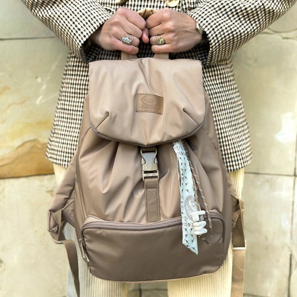 La Millou Backpack Puffer beige Brand La Millou