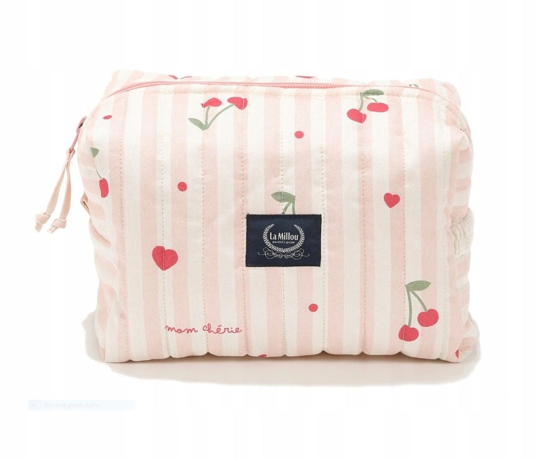 La Millou Quilted Cosmetic Bag Mom Cherie Organizer Mollet Travel