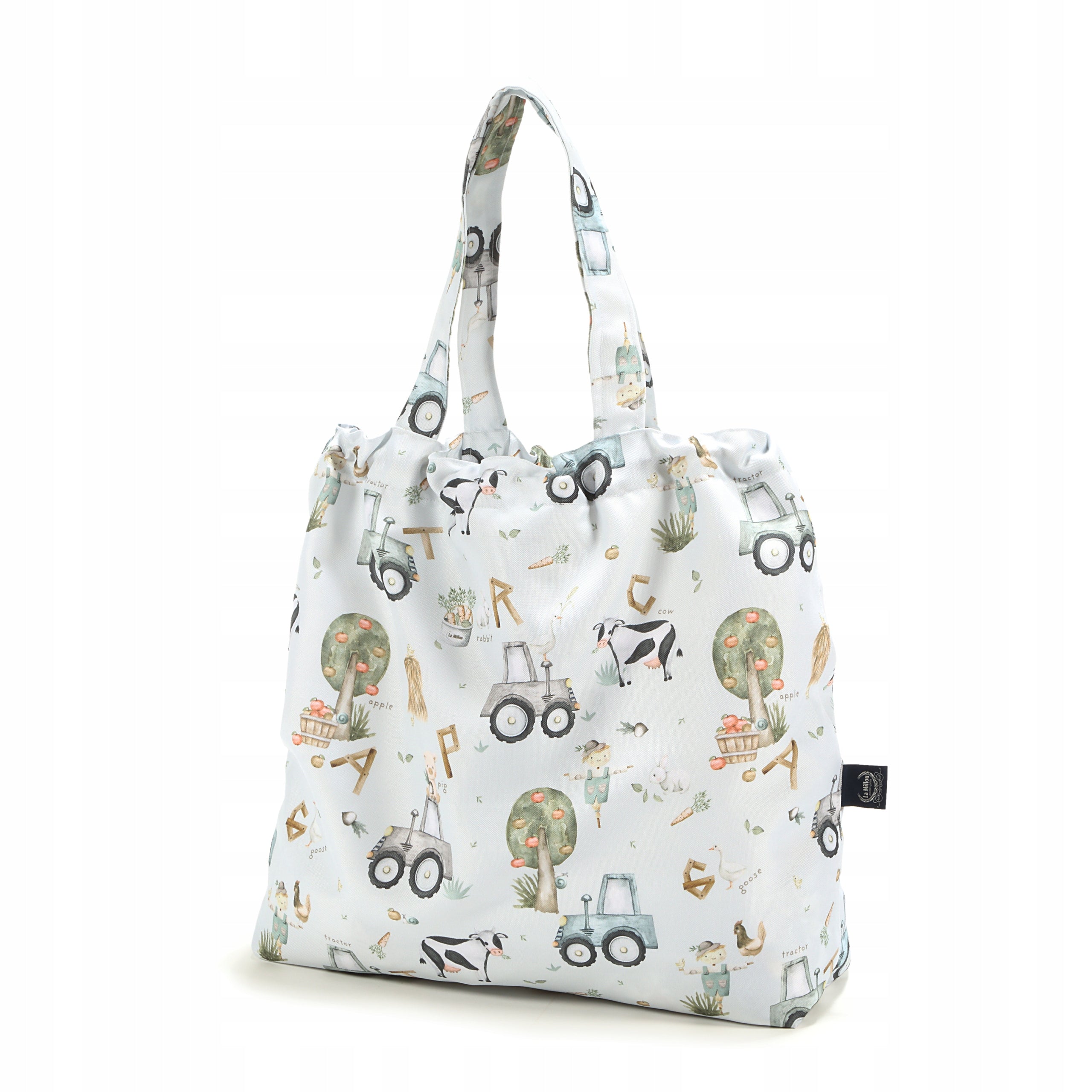 La Millou Shopper Bag with pocket Abc Farm for beach stroller travel