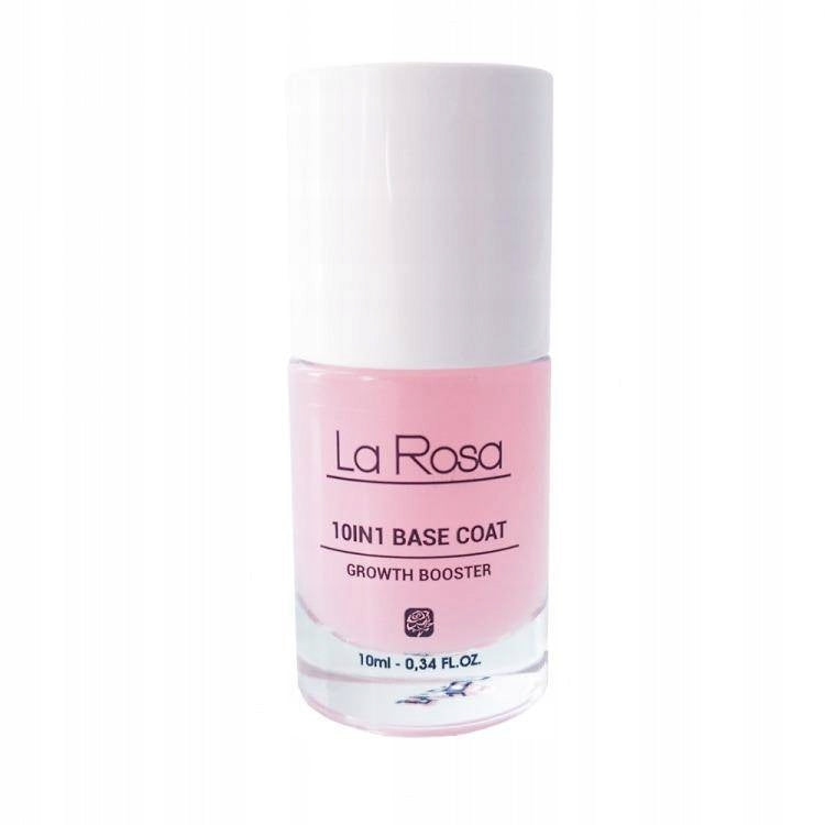 Nagellack La Rosa Nail 10in1 Base Coat Wachstumsbooster, 10 ml