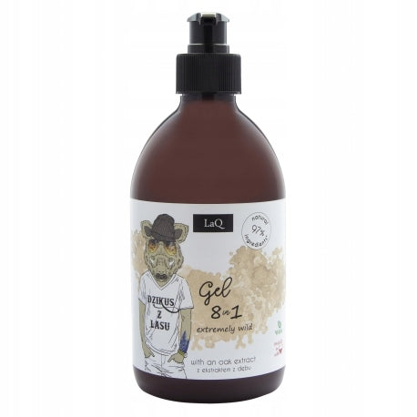 LaQ Boar-Set für Männer: Duschgel, 500 ml + Bartöl, 30 ml