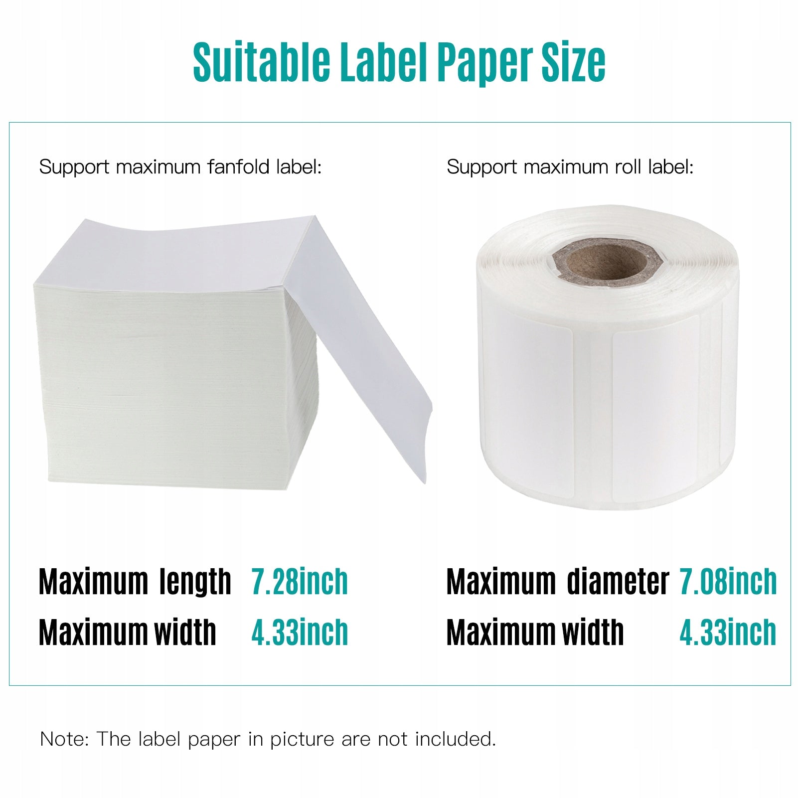 Label Holder Thermal Label Holder for Q9 Rolls and Labels