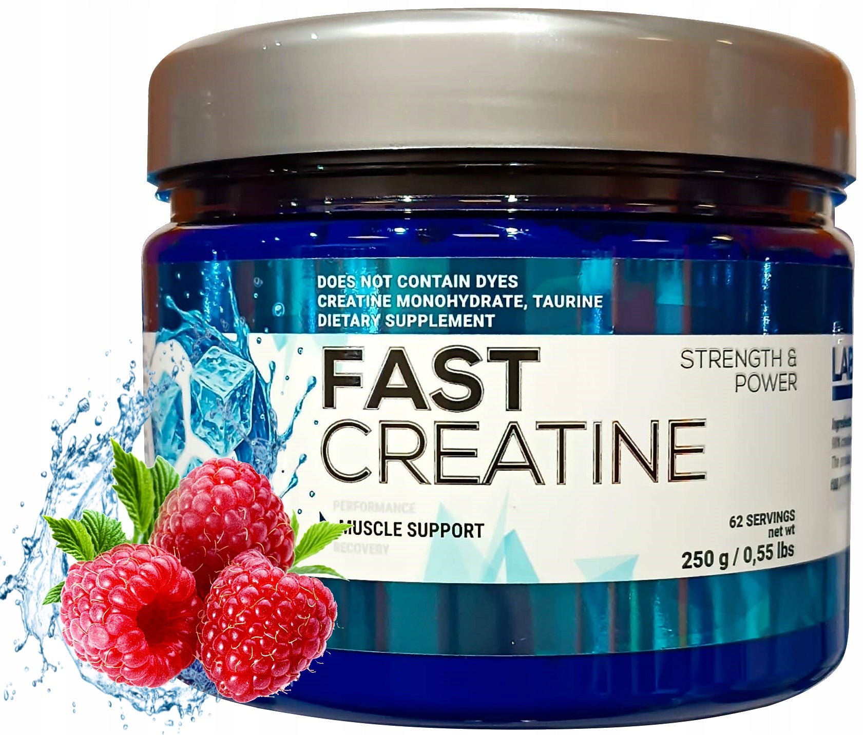 Labocore Nutrition FAST CREATINE 250g Creatine Monohydrate Raspberry