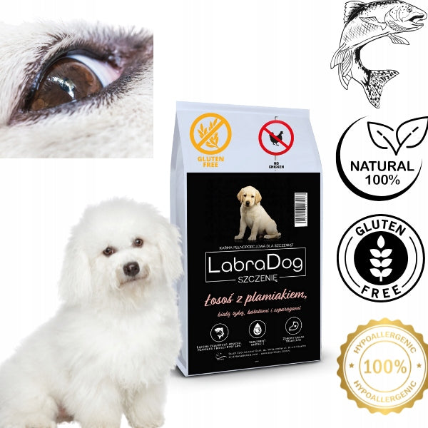 LabraDog Hypoallergenic Salmon with Spotted Dry Food for Tearing Eyes 2kg