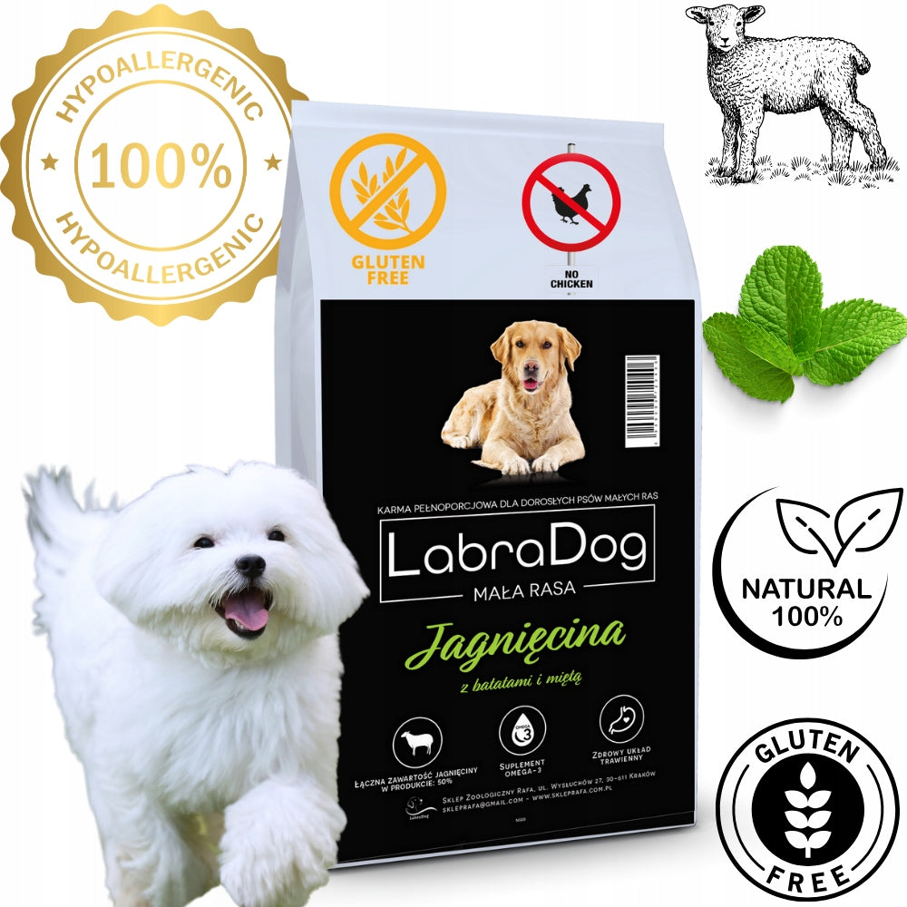 LabraDog Superfood Hypoallergenic Lamb for White Breeds for Stains 2kg