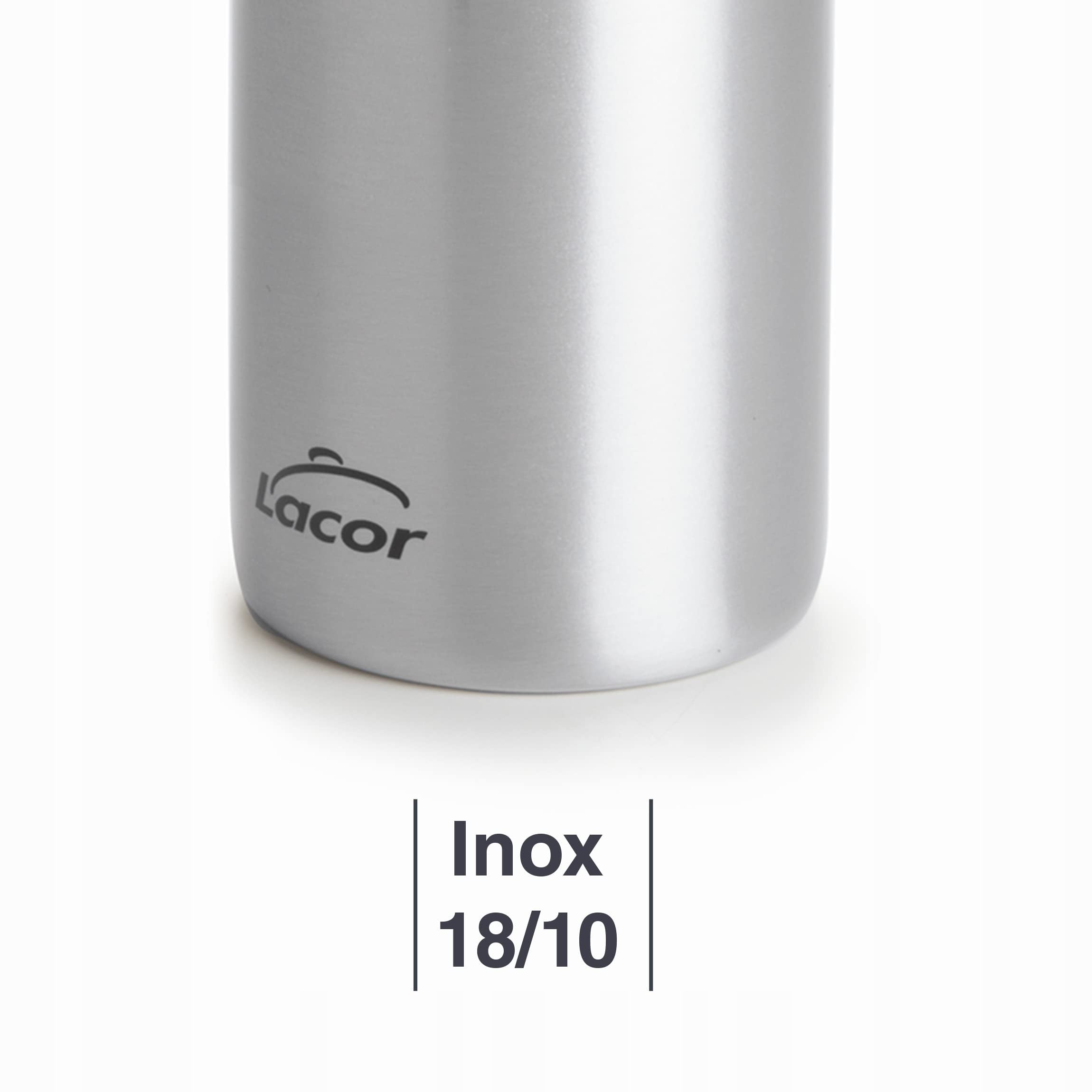 Lacor water siphon 1L, silver, steel 68601 Dominant color silver/gray