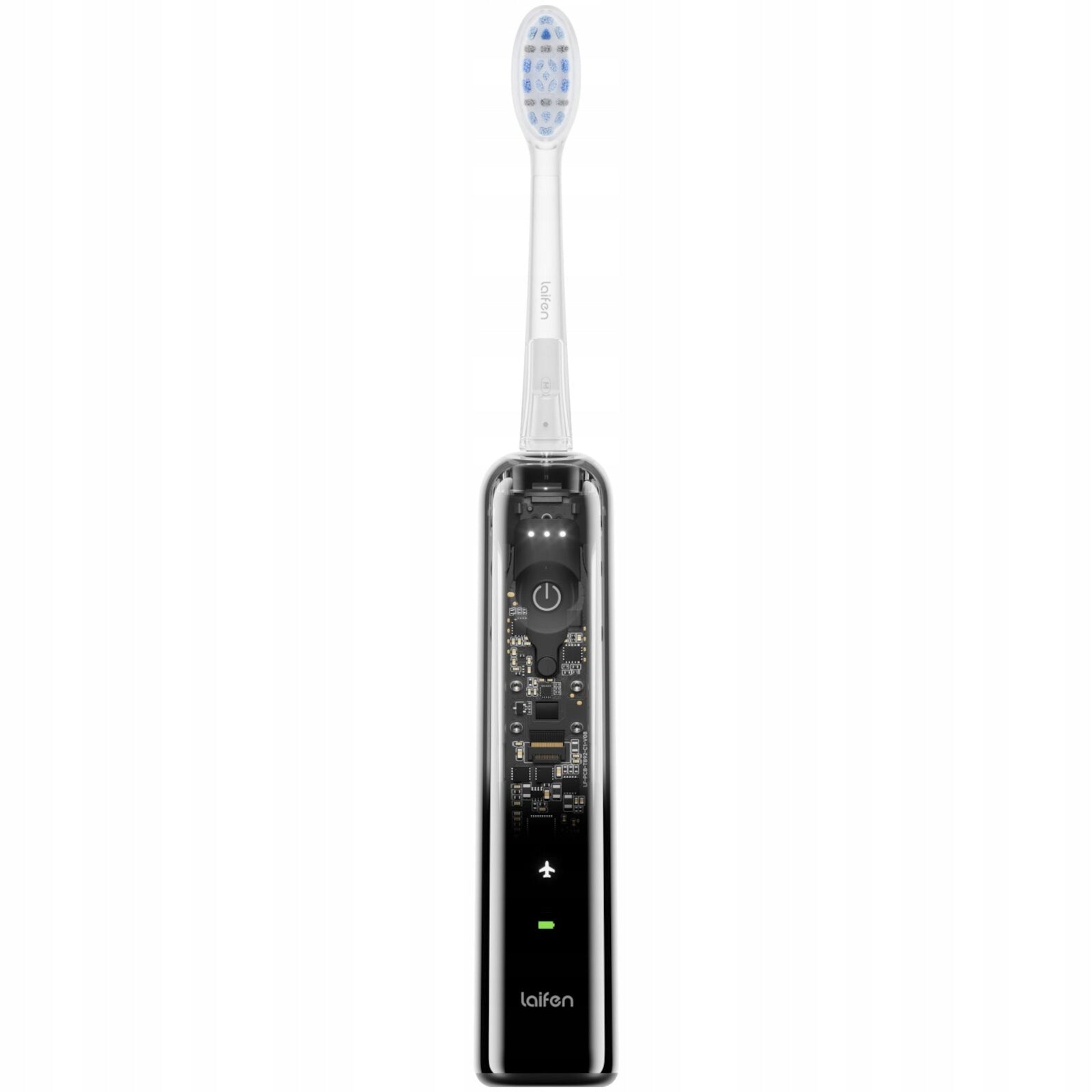 Laifen Sonic Toothbrush Wave Pro Transparent IPX8 SMART Black Manufacturer code 1TB92-P-XX-CR-002