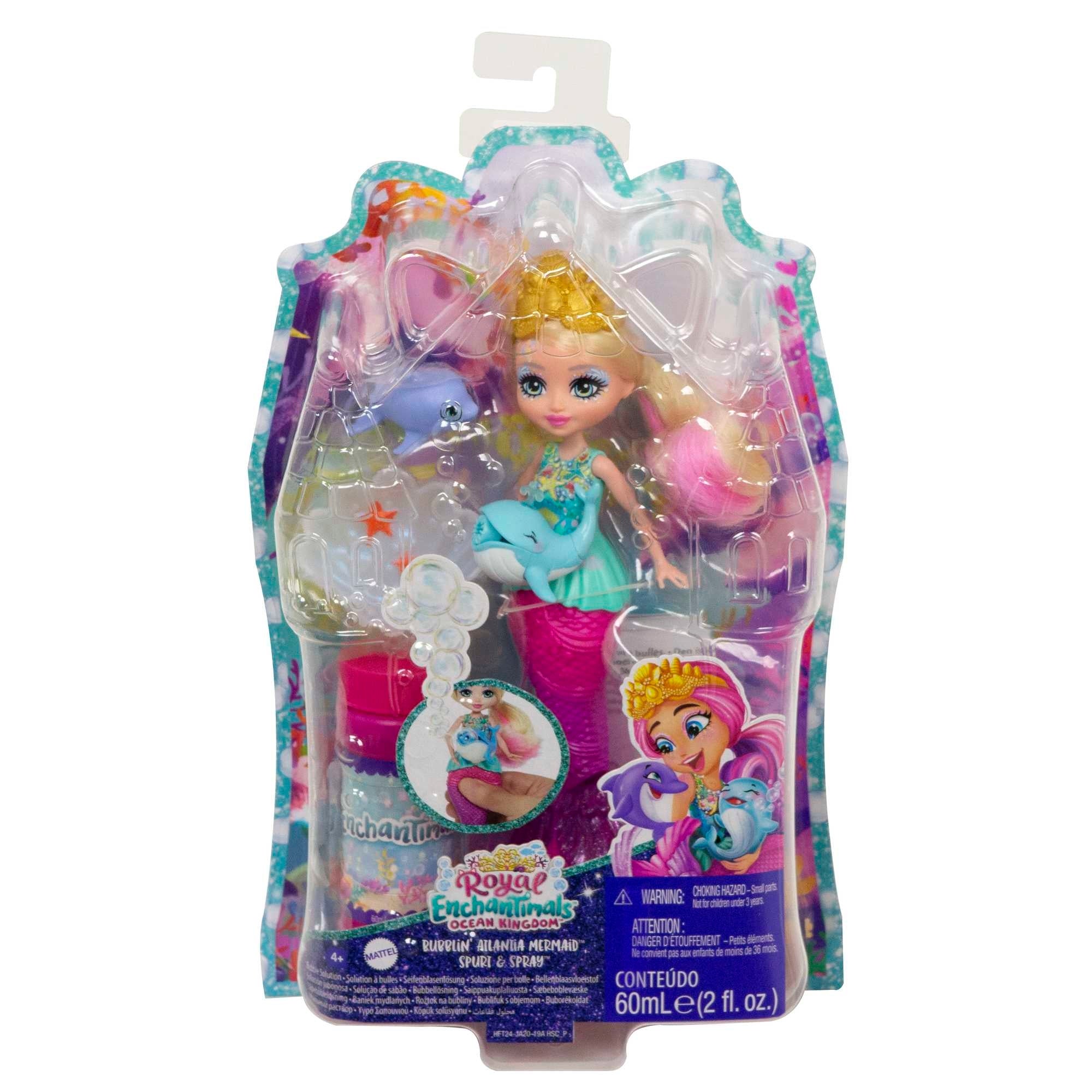Enchantimals Meerjungfrau-Puppe und Seifenblasen-Set, HFT24