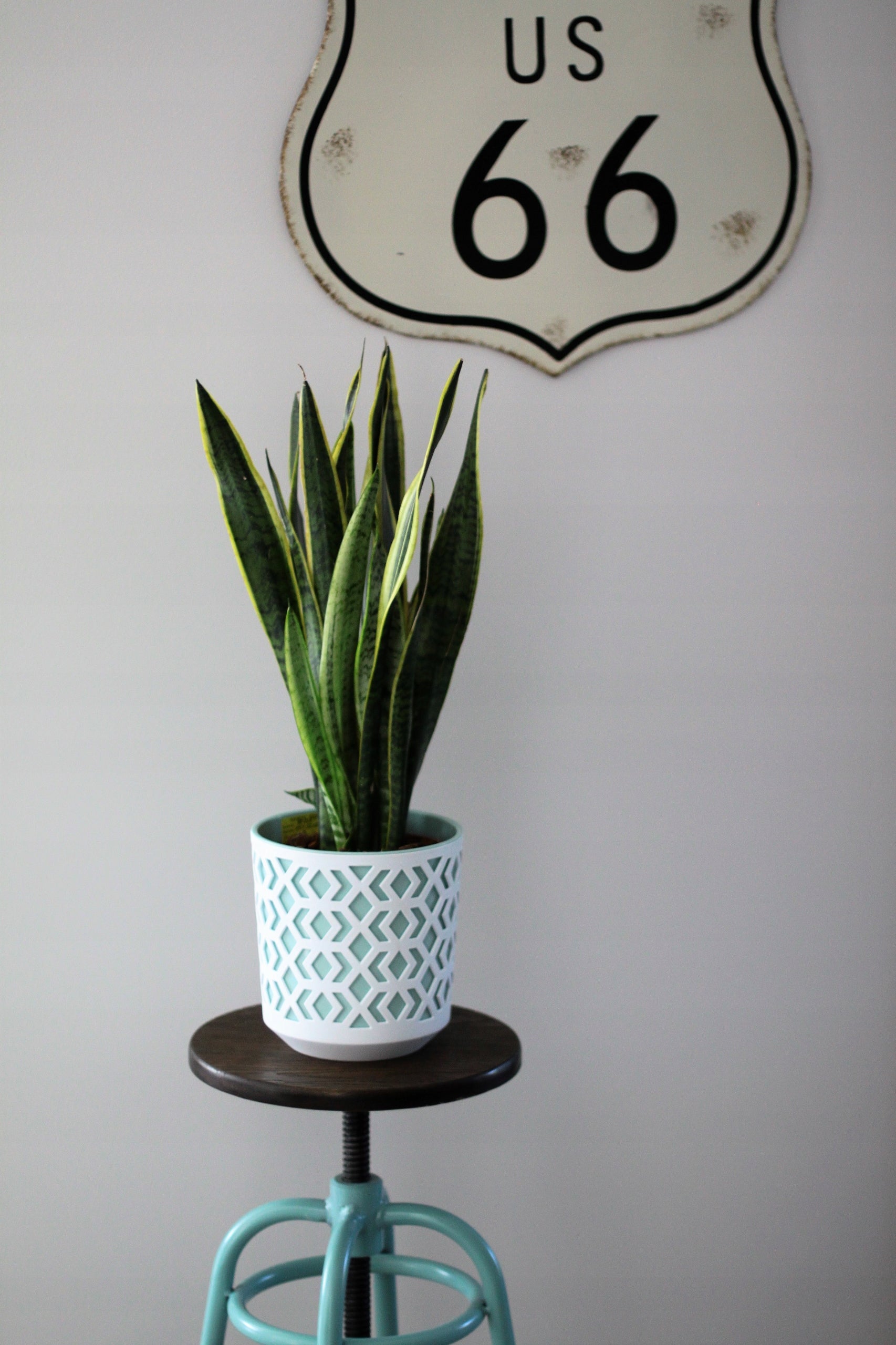 Lamela AZTEK plant pot, diameter 19.5cm white + gray Length 20 cm