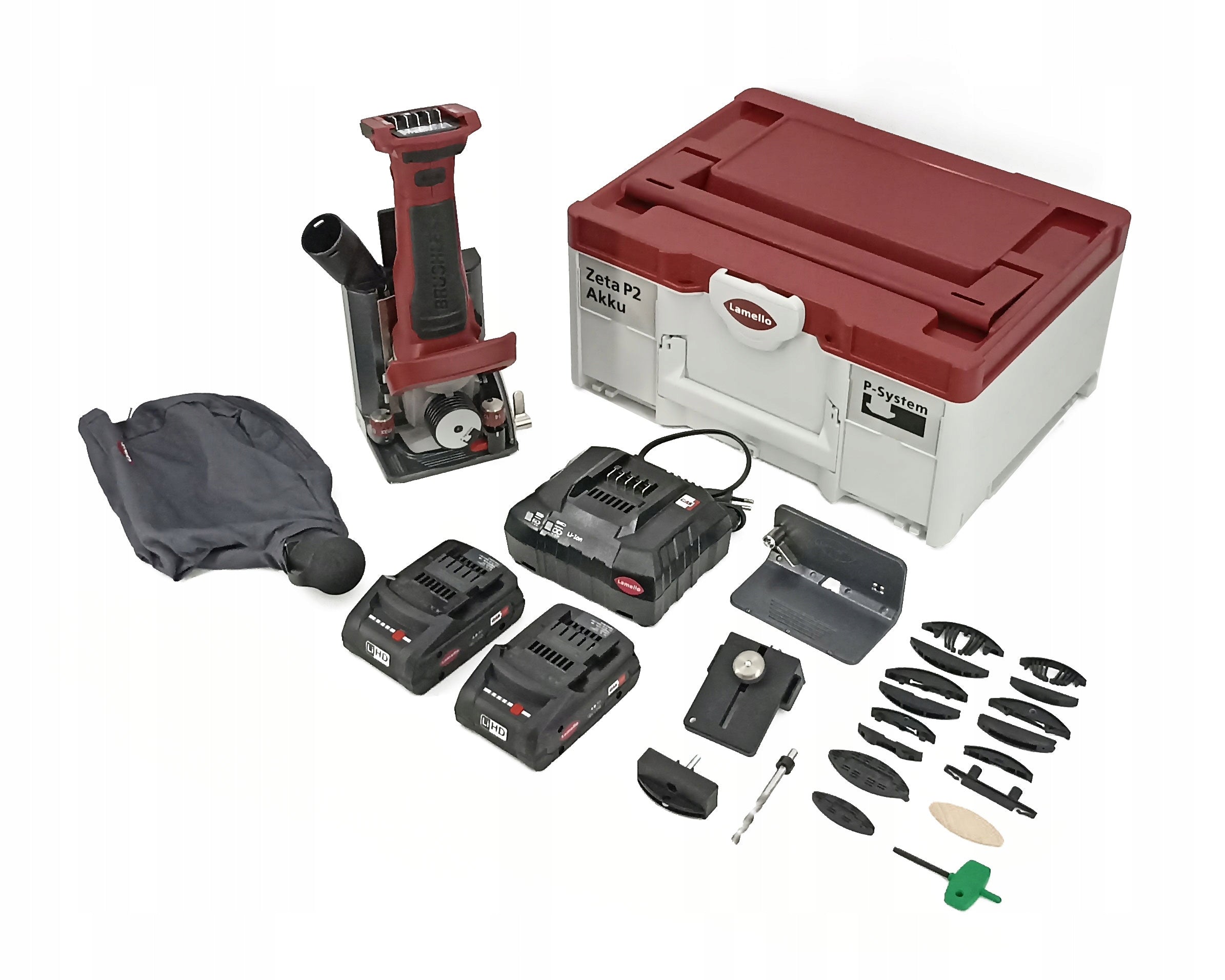 Lamello Zeta P2 AKKU diamond cutter with 2 batteries