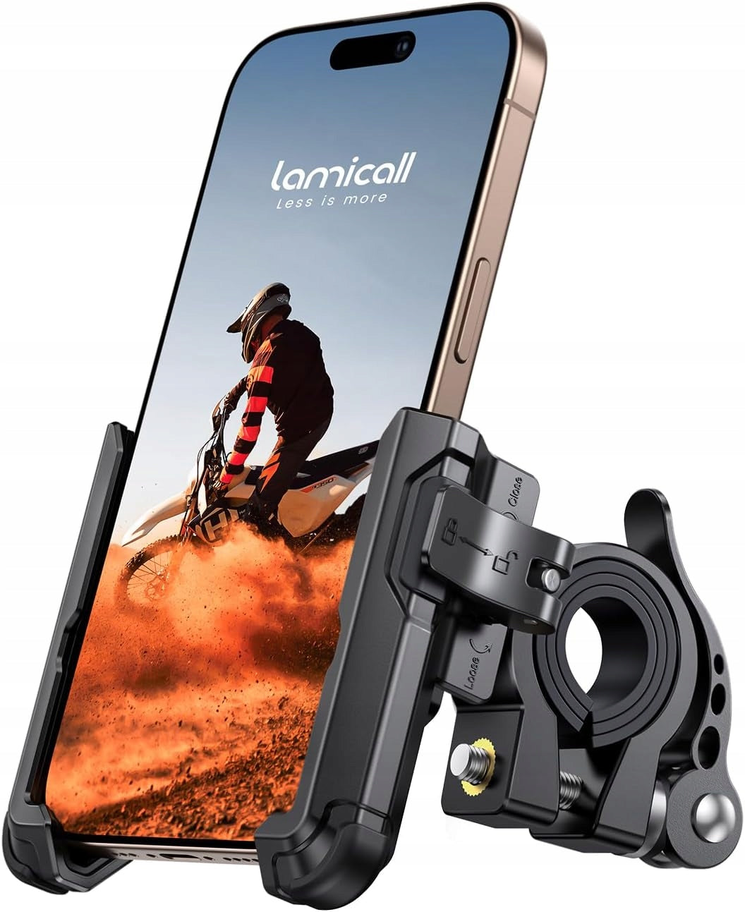 Lamicall BP11 PHONE HOLDER FOR BICYCLE / MOTORCYCLE DOES NOT COVER THE CAMERA