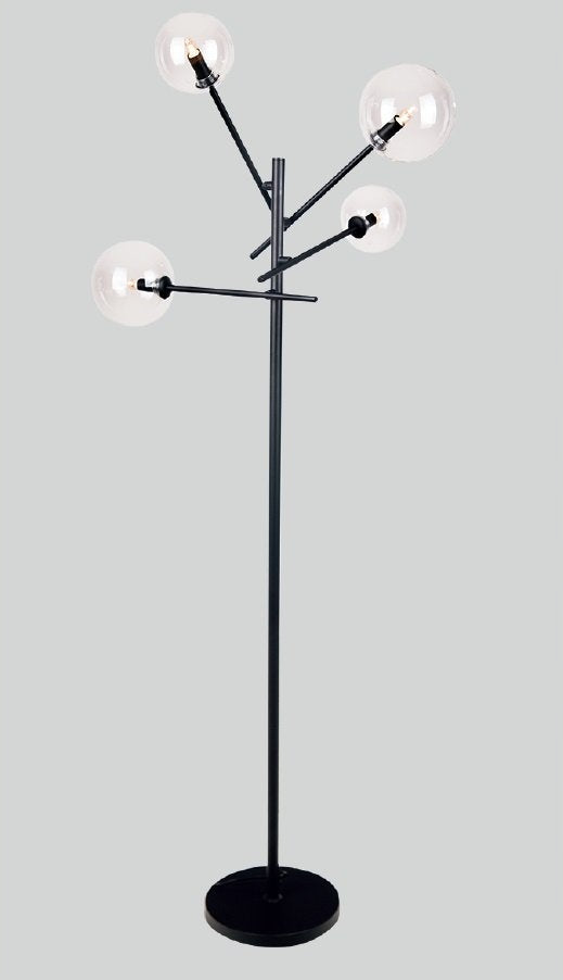 Toršeras Maxlight Lollipop kolekcija juodos spalvos su stiklo kupolu 4xG9 F0051