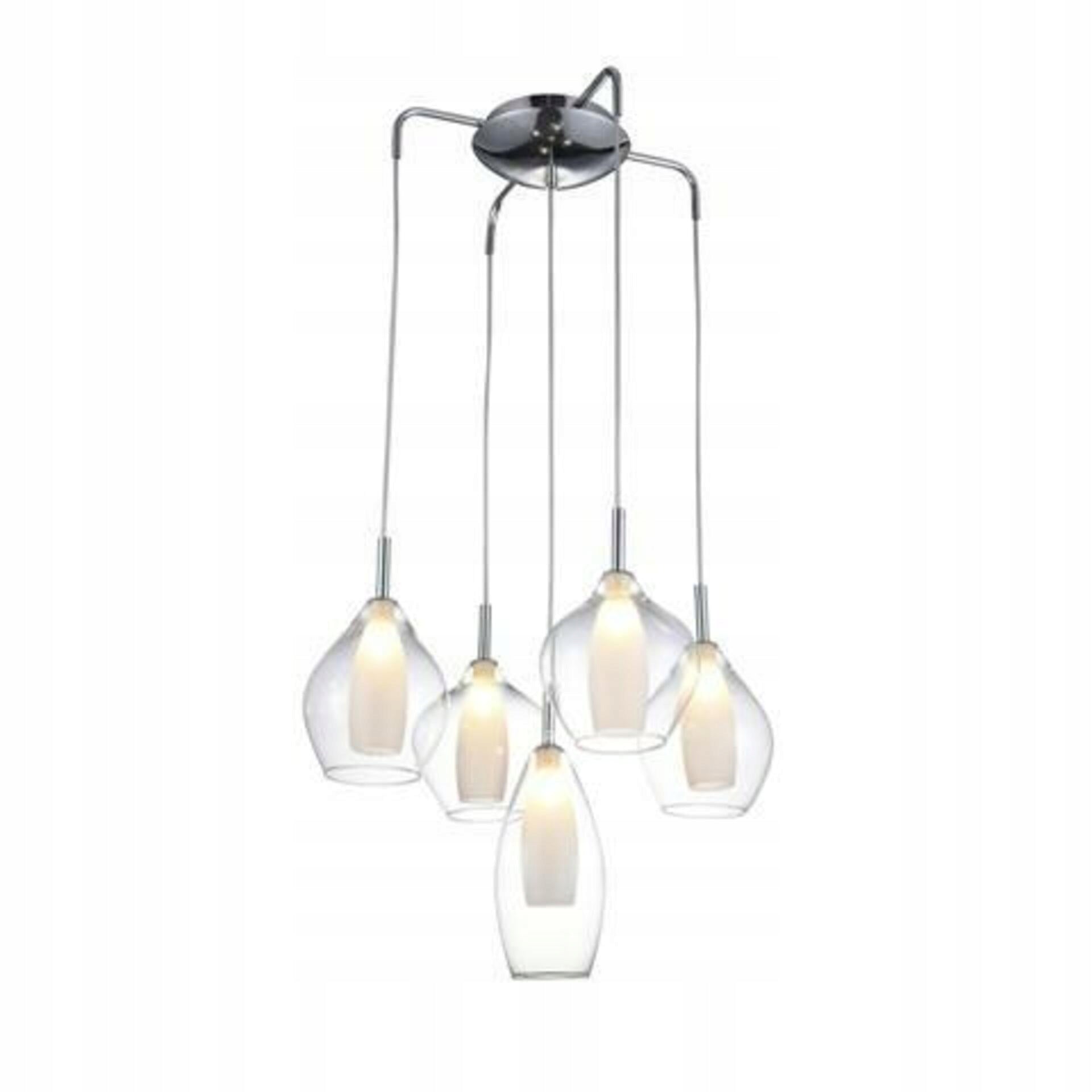 Azzardo pakabinamas šviestuvas Amber Milano 5 Clear AZ3076