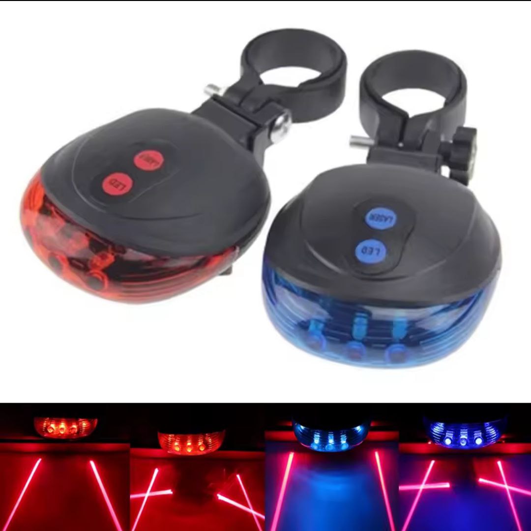 Lampka Rowerowa Tylna LED Linie Laserowe Wodoodporna 7 Trybów Świecenia Manufacturer code Lampka tylna dsj 4277