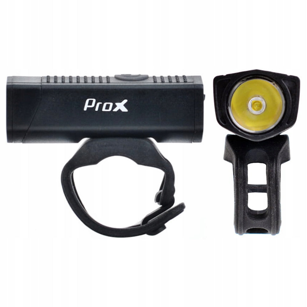 Priekinis dviračio žibintas ProX Aero F Plus 400Lm USB, juodas