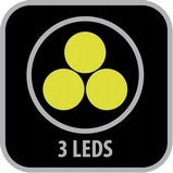 Lamps ONE VISION 1.0 SET - P+T, 4+3xLED, 3 modes, Kind set