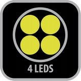 Lamps ONE VISION 1.0 SET - P+T, 4+3xLED, 3 modes, Model VISION 1.0 SET