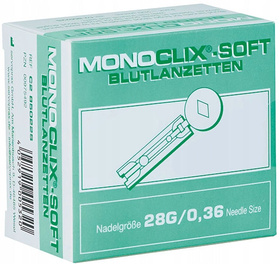 Lancets MONOCLIX 28G / 0,36mm 200pcs