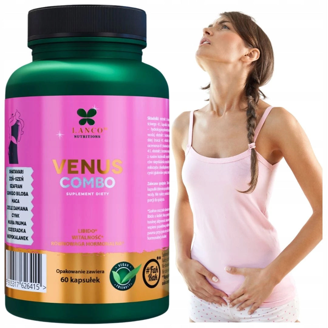 Lanco Nutritions VENUS COMBO support female libido 60 kaps.