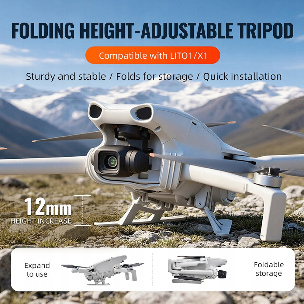 Landing Gear For DJI Lito 1 / Lito X1 Drone Fold-Out Sled Landing Gear Packaging status original