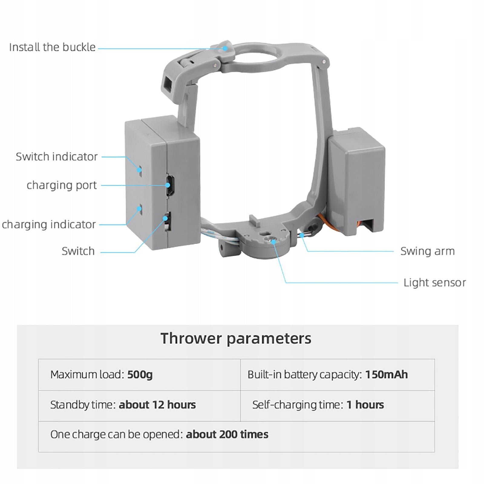 Landing Gear with Airdrop Device, Fishing Line Extensions Marriage Proposal Brand no brand
