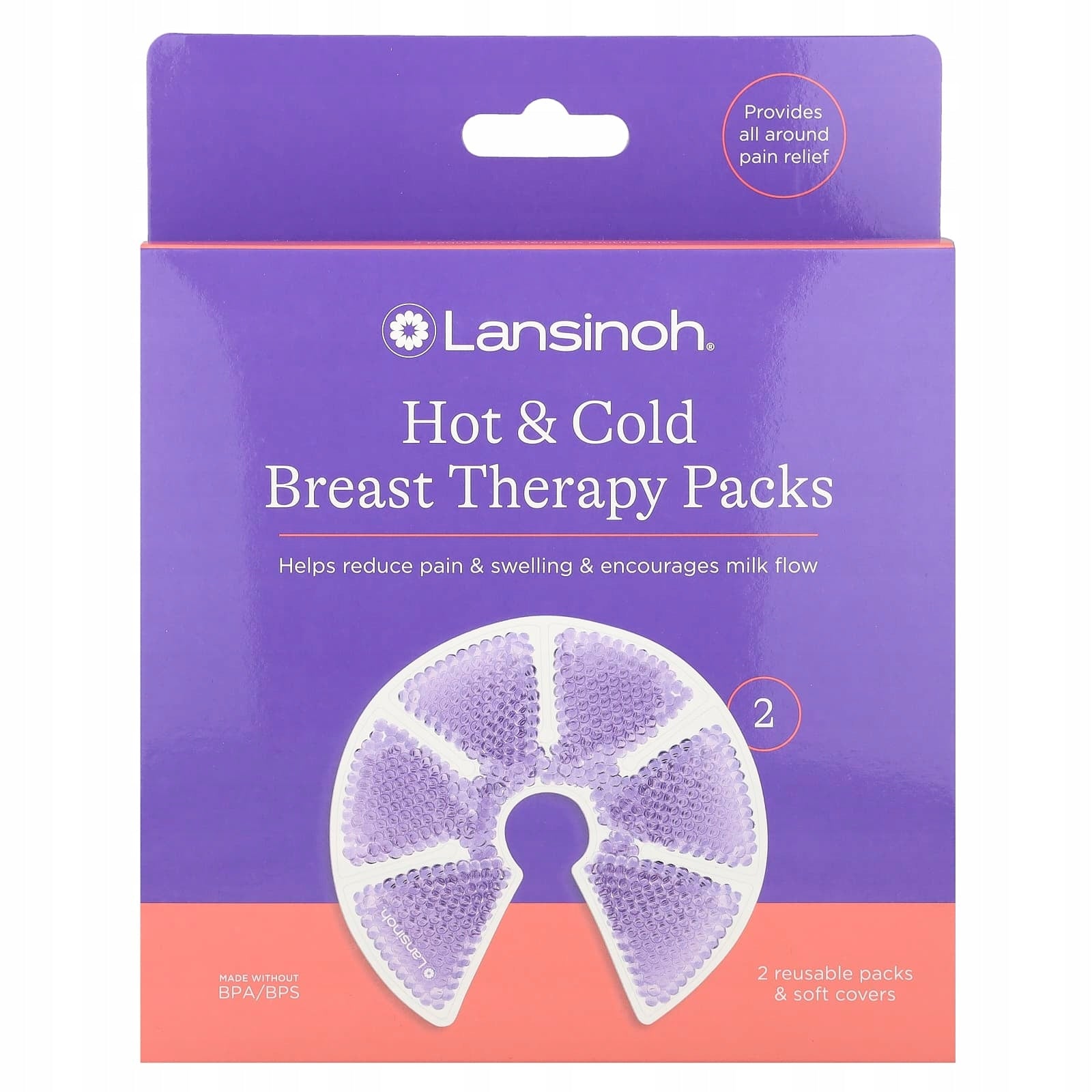 Lansinoh, Breast Therapy Kits Warm and Cold, 2 Pack Multiple