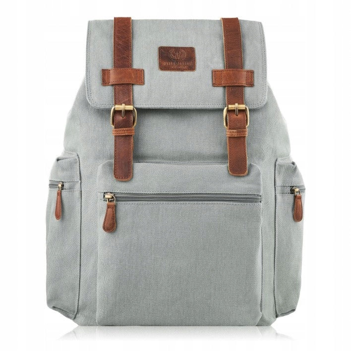 Laptop Backpack Men's Large for School Work Spacious Grey
